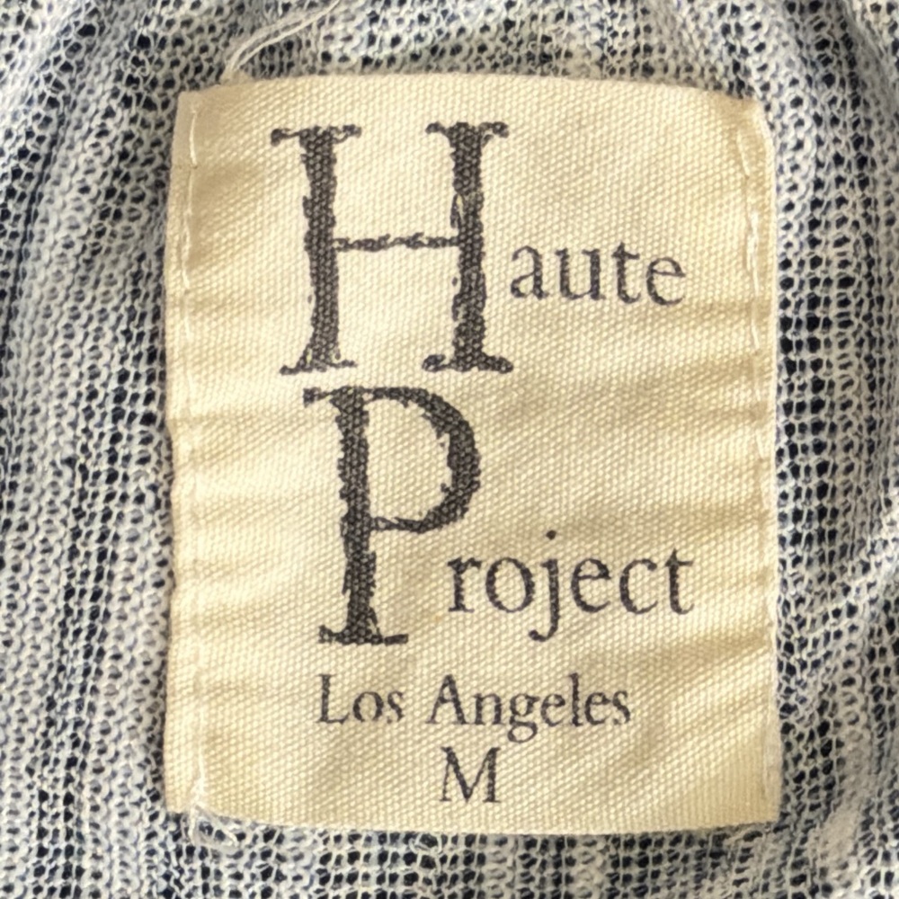 Haute Project Elegant Blue and White Women's Top. EC. Size medium - Picture 2 of 6